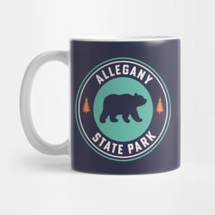 Allegany State Park New York Salmanca Badge Design Mug